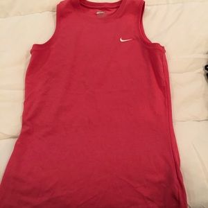 Sleeveless nike pink work out top